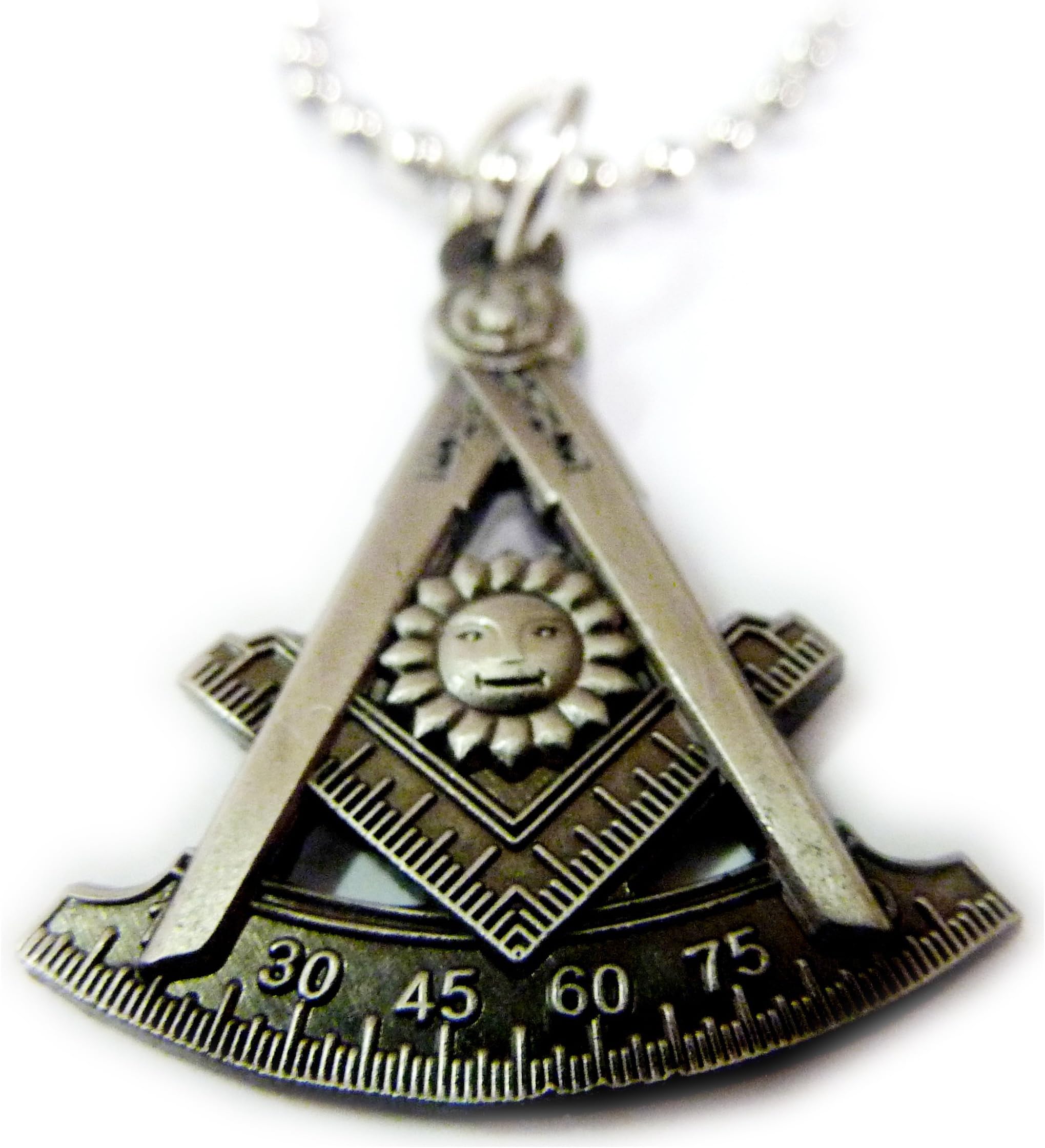 Past Master Lodge Masonic Freemason Tools Pendant Necklace w/chain