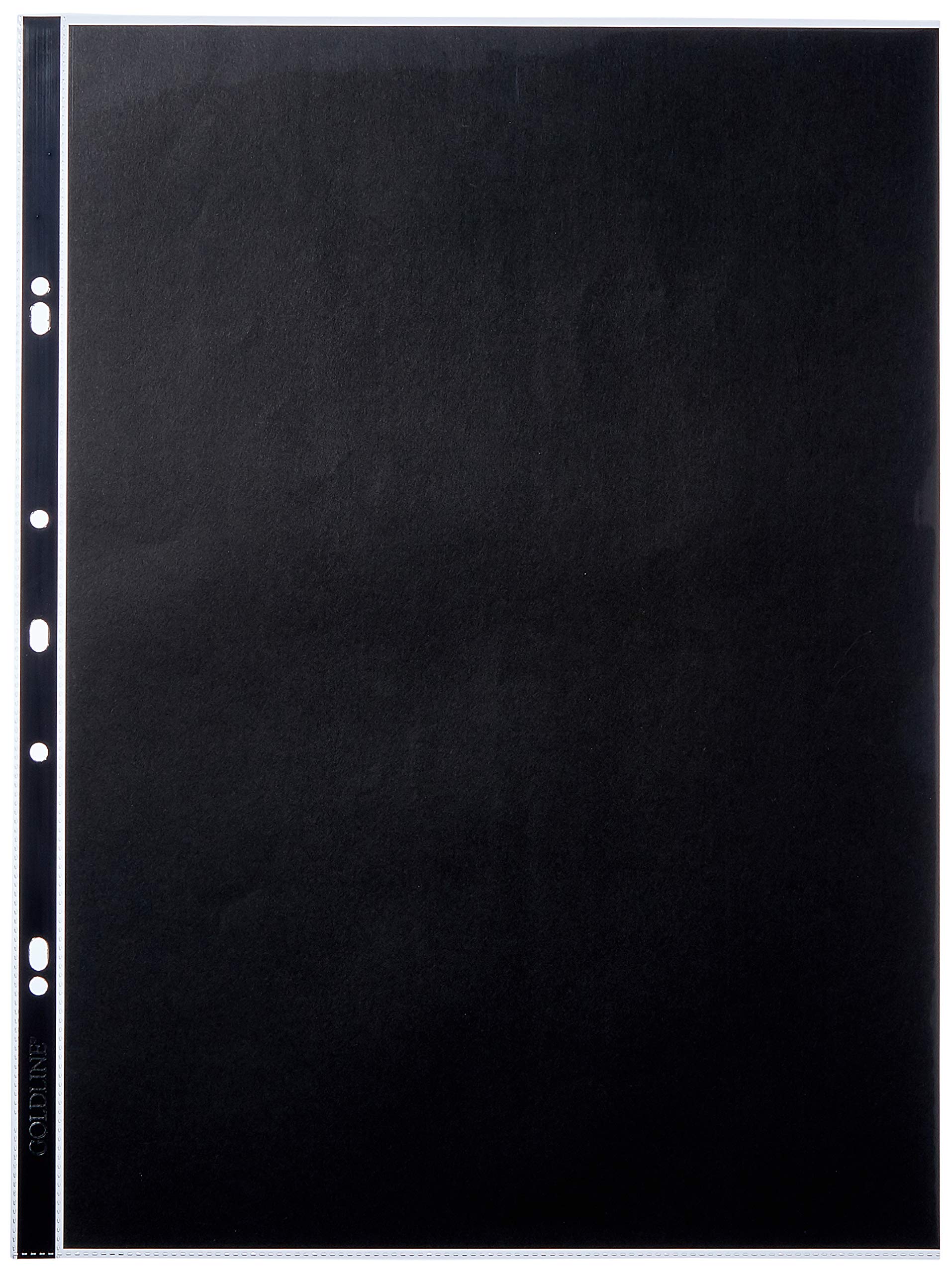 Clairefontaine Goldline Display Sleeves Polypropylene Reinforced 150 Micron, Three Hole A3 Clear, Ref PDSA3Z, Pack of 10