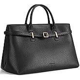 BOSTANTEN Vegan Leather Purse for Women Top Handle Purses with Gold Buckle Belt Satchel Tote Handbag with Adjustable Strap