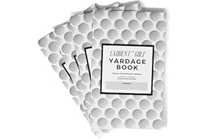 CADDENT GOLF Yardage Book - Golf Journal & Log Book with Golf Club Yardage Chart - Golf Notebook Back Pocket - Golf Log Book Pocket Size - The Essential Tool for Serious Golfers (4 Pack)
