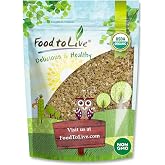 Food to Live Organic Bulgur Wheat, 1 Pound | Non-GMO Cracked Grain, Kosher Borghol Uncooked Berries, Bulk Coarse Groats for Pilaf, Salads and Cooking, High in Fiber