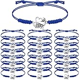 Rtteri 20 Pcs Cheerleader Gifts Cheer Bracelet Girls Charm Bracelet Adjustable Cheerleader Gifts For Cheer Team Jewelry Accessories Bulk