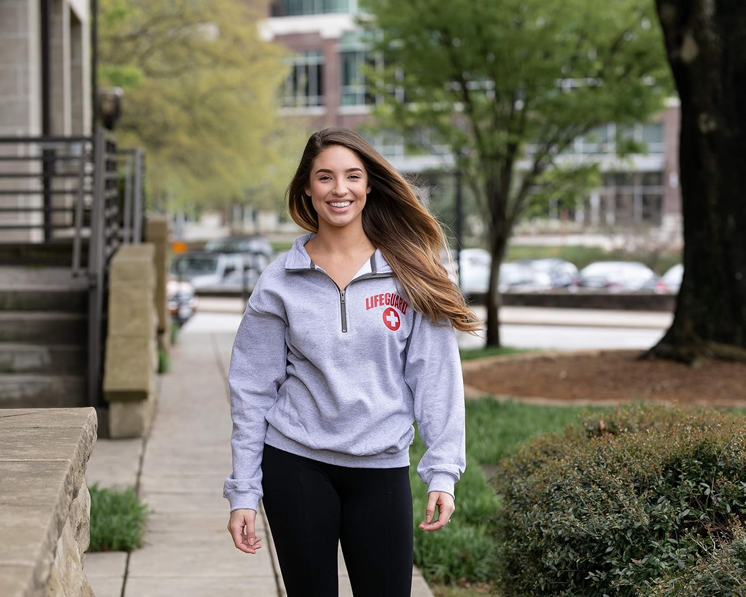 LIFEGUARD Quarter Zip Pullover - Zipper Fleece Sweatshirt Apparel Ideal for Men, Teens, Girls.: Clothing