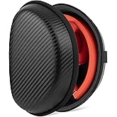 Geekria Shield Headphones Case Compatible with Beats Solo 4/3/2/Pro, Replacement Hard Shell Travel Carrying Bag with Cable Storage (Black)