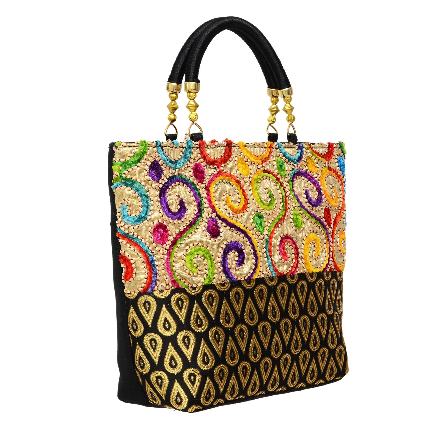 bagaholics ethnic silk brocade clutch handbag gift for women