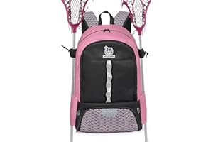 Boulder Bee Lacrosse Backpack with Stick Holders | Field Hockey Bag | Gift for Women