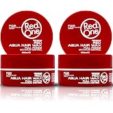 Redone Hair Wax Red 150ml Pack of 2 | Strong Hold &amp; High Shine Hair Styling Wax for Men &amp; Women | Strawberry Scent | Gel Wax for Hair, Beard &amp; Moustache Control | Professional Long Lasting Finish
