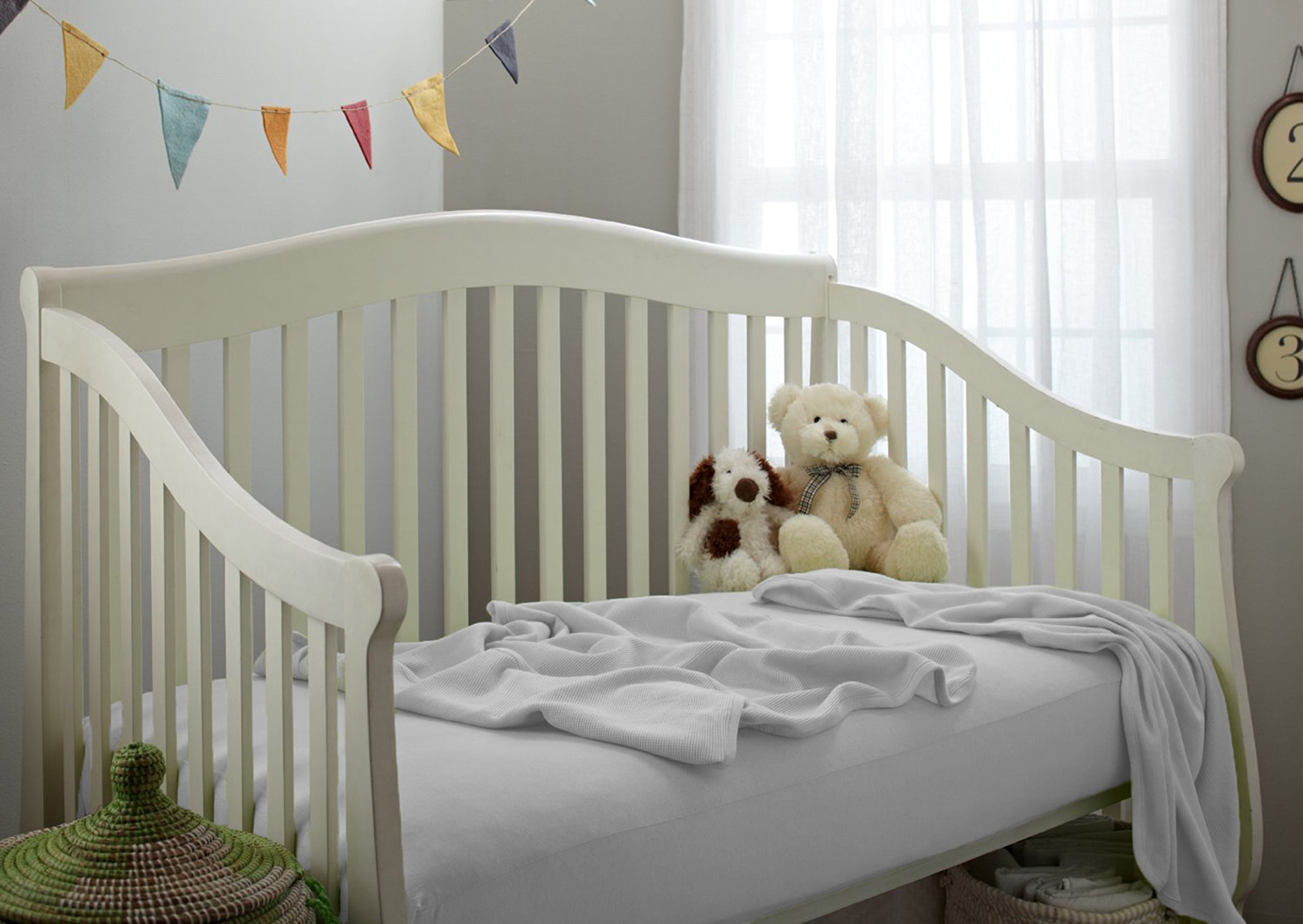 TL Care 100% Cotton Thermal Waffle Swaddle Blanket, Soft, Breathable & Stretchy, White, 30