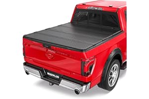 MOSTPLUS Quad Fold Hard Truck Bed Tonneau Cover Compatible with 2015 2016 2017 2018 2019 2020 2021 2022 2023 2024 2025 Ford F150 F-150 Long Bed On Top (5.5 FT Feed Bed) 4 Fold Aluminum Bed