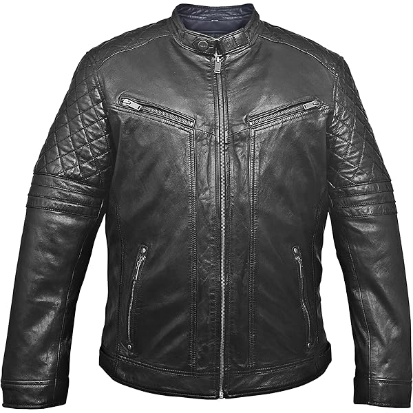 Mens Diamond classic Biker Motorcycle Vintage Distressed Brown
