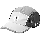 Tough Headwear 5 Panel Running Hat-Lightweight Breathable Nylon Trail Runner Hats-Camper Hat -Flat Brim Runners Hats