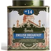 Harrods London. No. 14, English Breakfast 50 Tea Bags 125g 4.4oz GIFT TIN CADDY Seller Product Id HD2 USA Stock