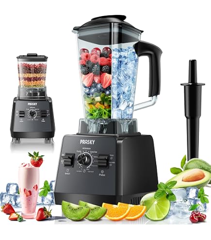 Amazon.com: Blenders for Kitchen, Smoothie Blender, 2400W/1000W