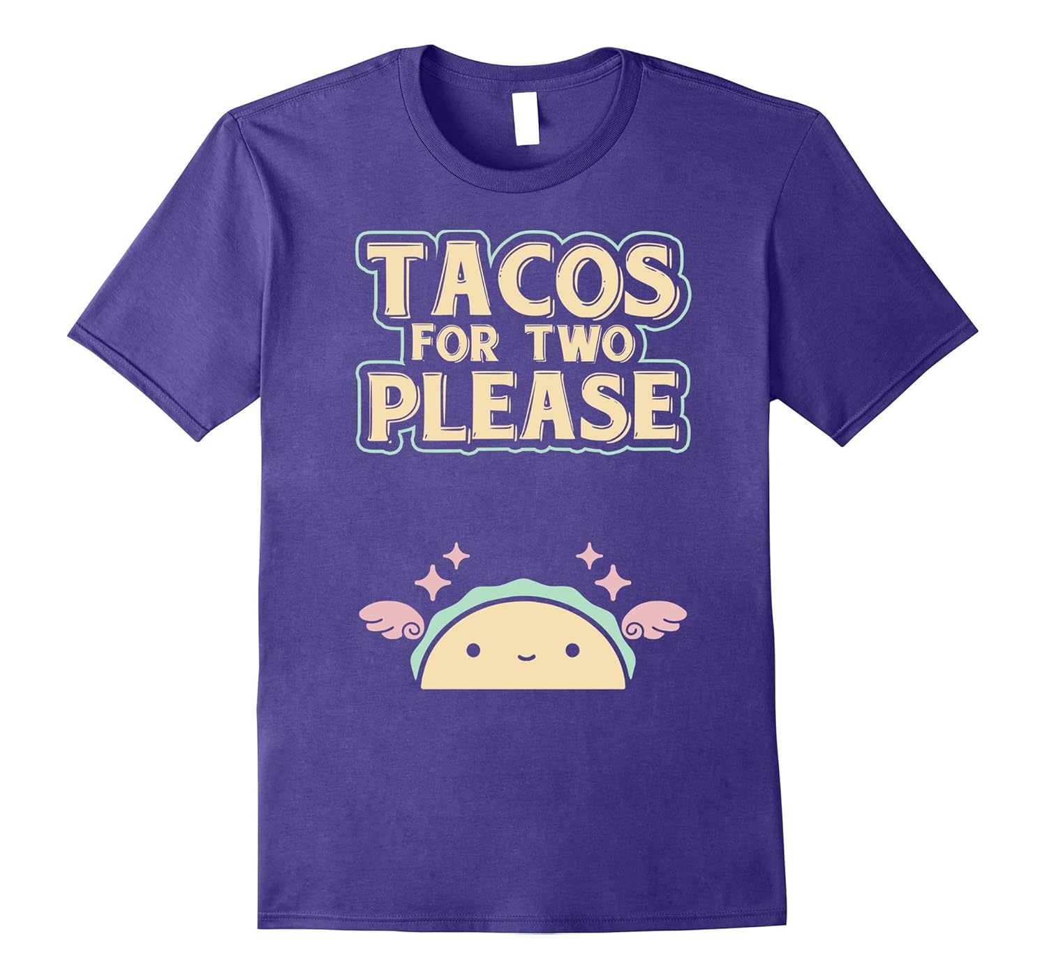 Tacos for Two Please Pregnant Mommy Pregnancy T-Shirt-Rose