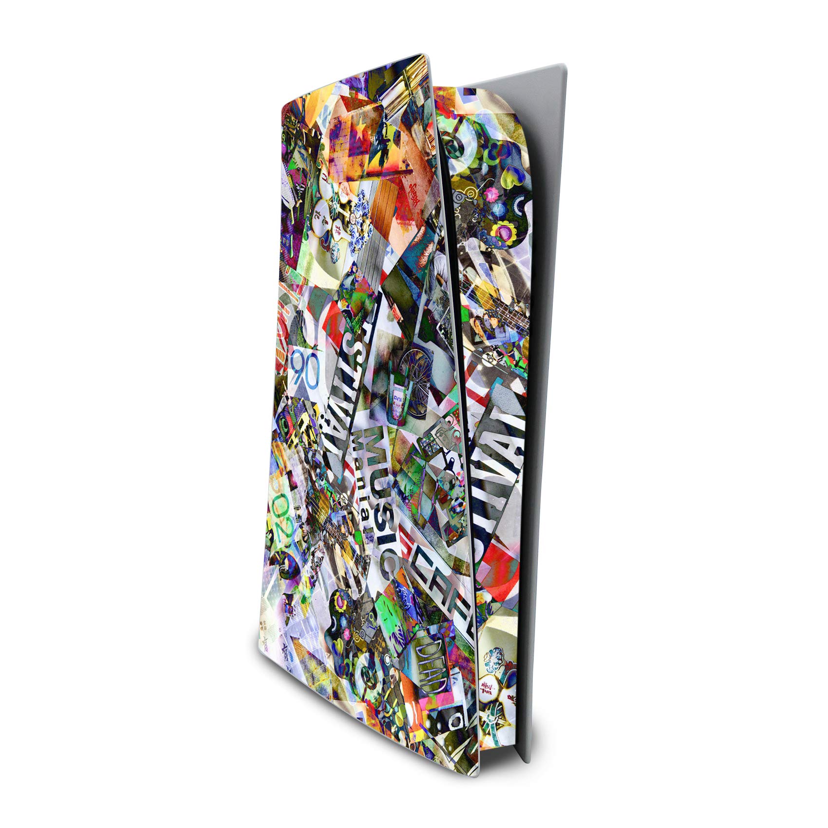 Finest Folia Screen Protector Compatible with PS5 Sticker Case for Games Console Case Sticker Vinyl Film Skin Against Scratches Design Cover RX023 (Digital Edition, No. 6 Stickerbomb)