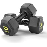 Hex Dumbbells PVC Encase Coating Free Weight Dumbbell Set for Strength Training, Home Gym Fitness and Full Body Workout