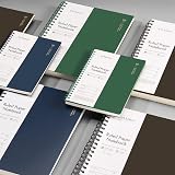 EMSHOI A4 Notebook 300 Pages 150 Sheets 100gsm Waterproof Cover Dark Green view 8