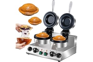 SIJIDING Ice Cream Burger Maker, double UFO Burger Maker, Ice Cream Filling Waffle Maker, Hamburger Waffle Maker Sandwich Press Non-stick Panini press waffle machine 2600W Gelato Panini Press machine