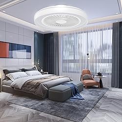 Modern Ceiling Fans with Lights - 19 inch Low