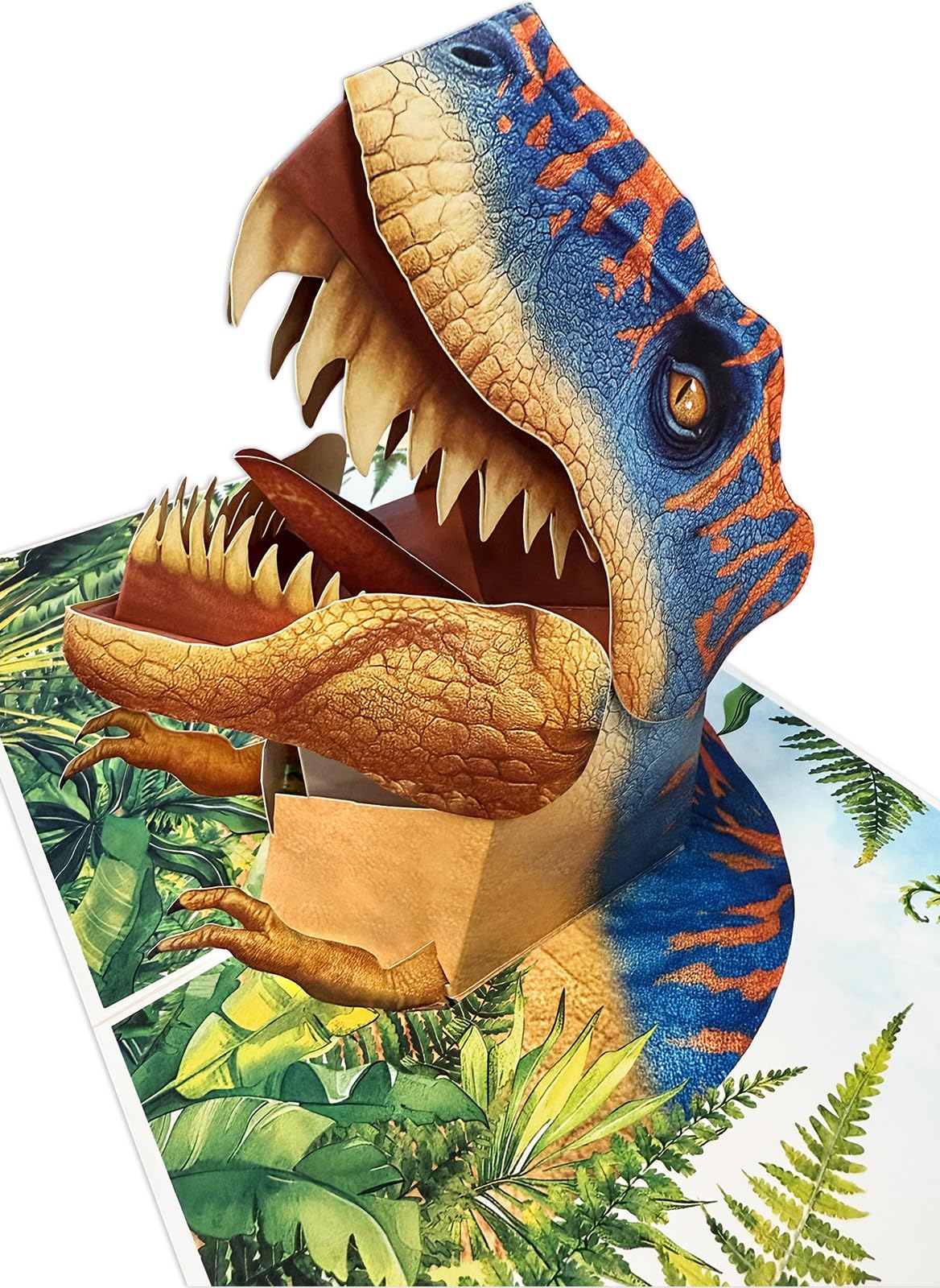 Photo 1 of Coralogo T-Rex Roaring Design Pop Up Cards – Cool 3D Dinosaur Greeting Card with Envelope for Dino Lover, Kids, Men, Father, funny Dinosaur Gift for Birthday, Valentines Day, Special Moments