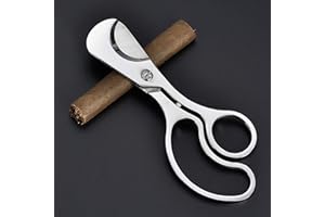 Cigar Cutter Portable Stainless Stainless Steel Cigar Clippers Double Cut Blade Guillotine Scissors for Different Size of Cig