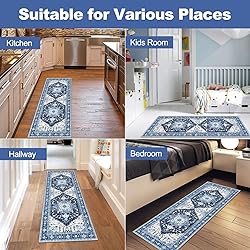 Yamaziot Washable Runner Rug, 2x5 Non-Slip Boho