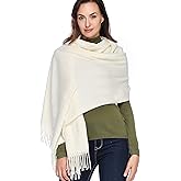 HOYAYO Extra Large Thick Pashmina Shawl Wraps - Wool Soft Winter Warm Scarves Travel Blanket for Women