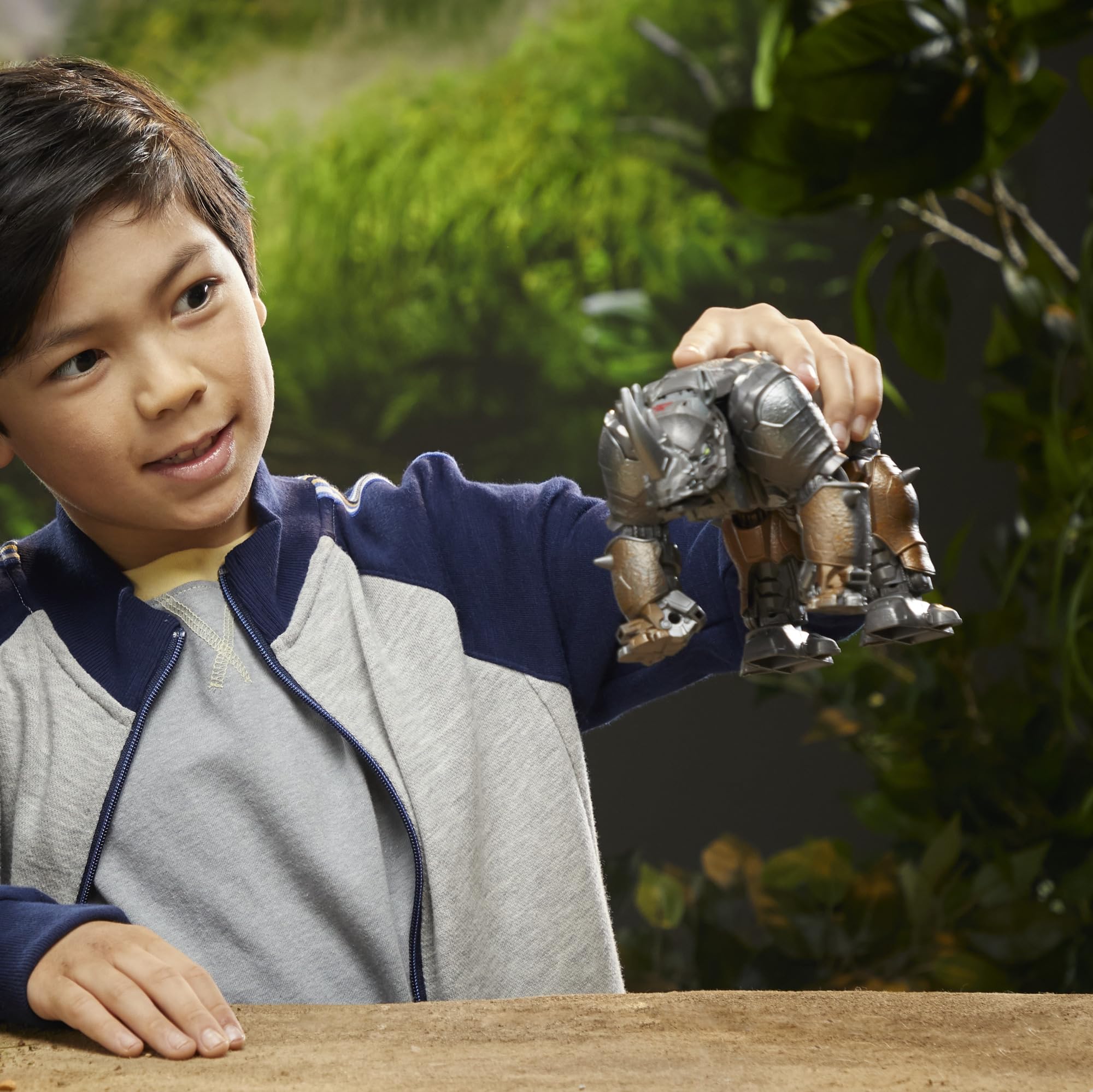 Transformers Toys Rise of The Beasts Movie, Smash Changer Rhinox Converting Action Figure for Ages 6 and up, 9-inch