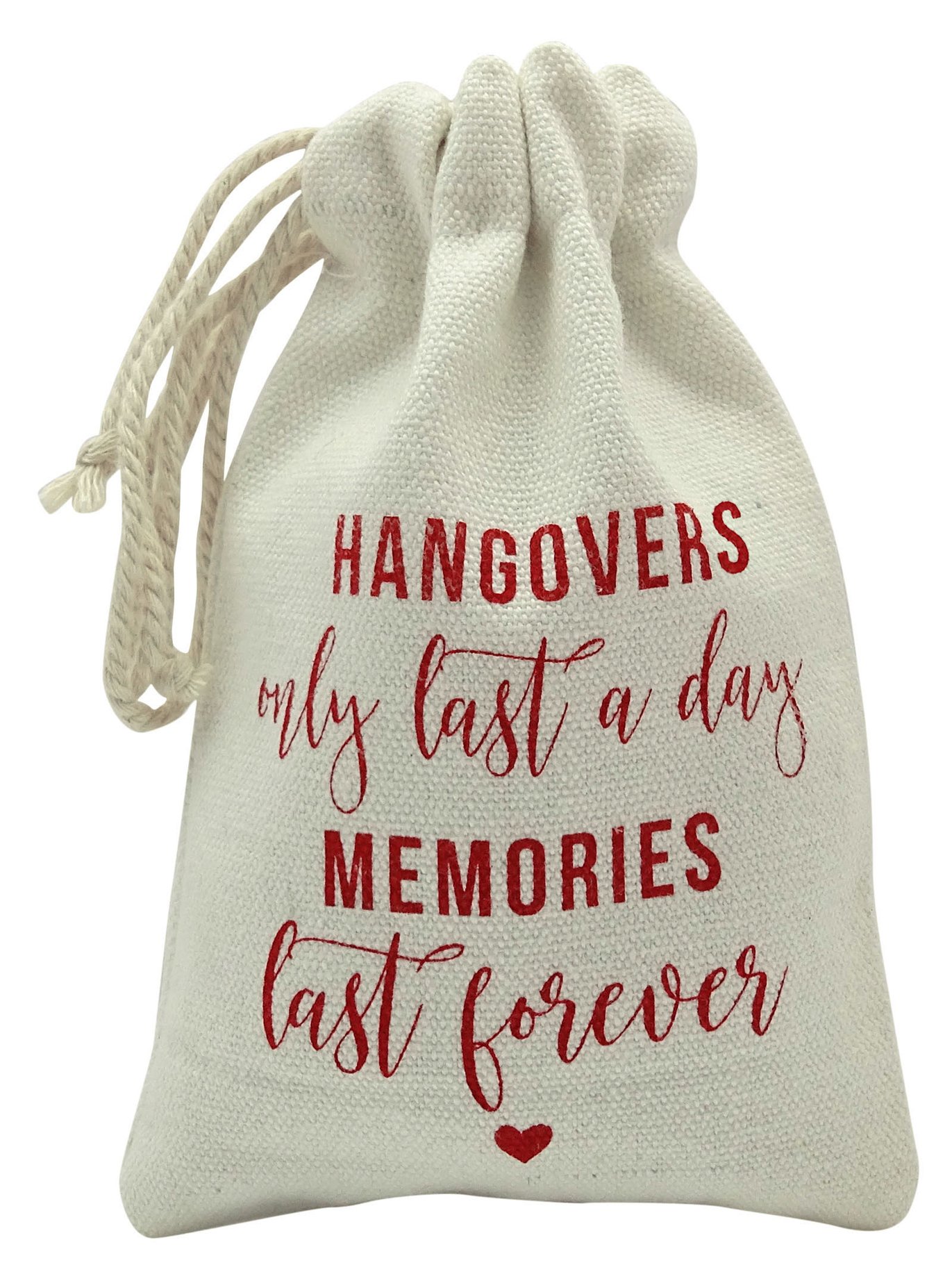 Darling Souvenir Hangover Recovery Kit Wedding Party Favor Bags Hangover Only Last a Day, Memories Last Forever First Aid Kit Bag 4 x 6 Inch, 10 Pcs