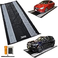 Seamax Floor Saver Plus18 Garage Containment Mat 7.10 x 18ft with Dual 18” Tread Reinforcement for Mid Size SUV and Sedan Car