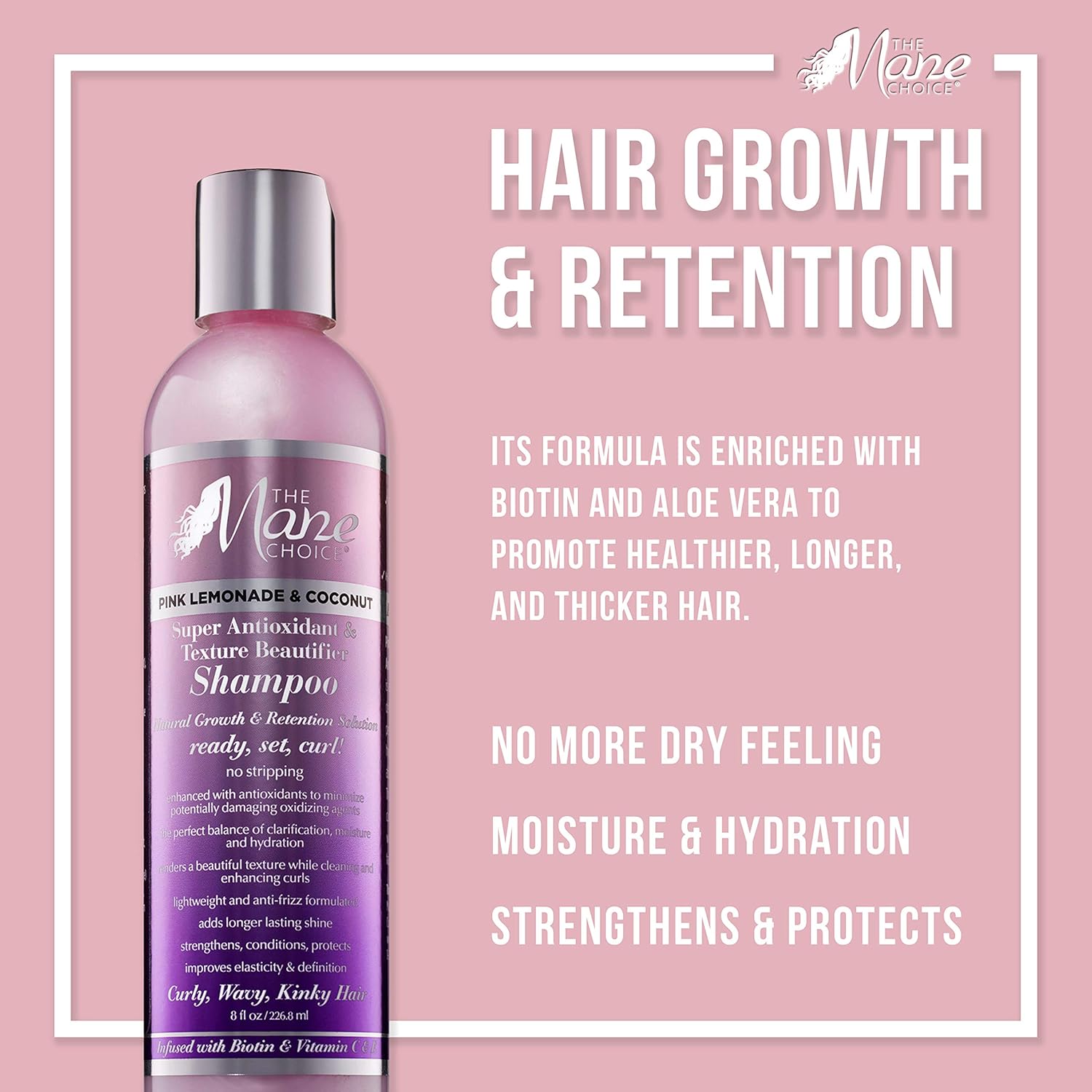 The Mane Choice Pink Lemonade & Coconut Super Antioxidant & Texture Beautifier Shampoo, 226.8 ml (Pack of 1) - Image 4