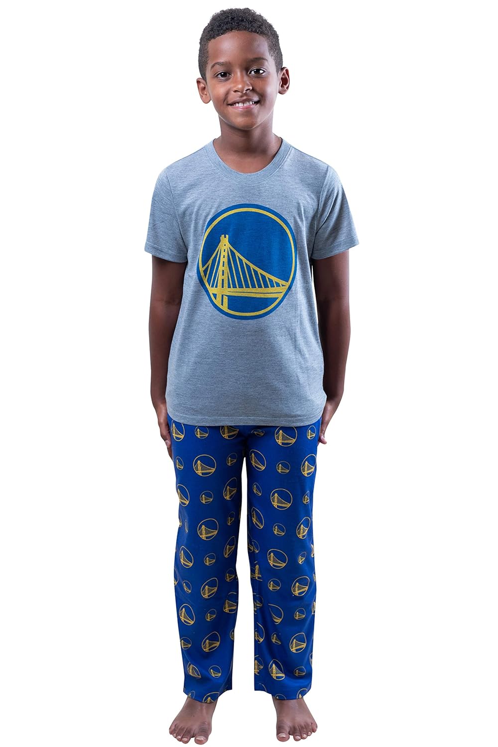 Unk Nba Boys Pajamas 2 Piece Pjs Lounge Pants Tee Set