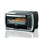 Oster Large Capacity Countertop 6-Slice Digital Convection Toaster Oven, Black/Polished Stainless, TSSTTVMNDG