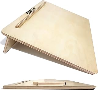 Ergonomische A3-Schräglage für bessere Schreibhaltung - von ZIELER® Easywriter. Hochwertiges, lackiertes Holzfinish mit 20 ° Winkel. Geeignet für Links- und Rechtshänder. Platzsparendes Design