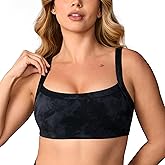 UNISSU Hugcurve Adjustable Sports Bra Square Neck Wireless Padded Yoga Workout Tops