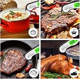AWLKIM Instant Read Digital Meat Thermometer Waterproof Backlight view 6