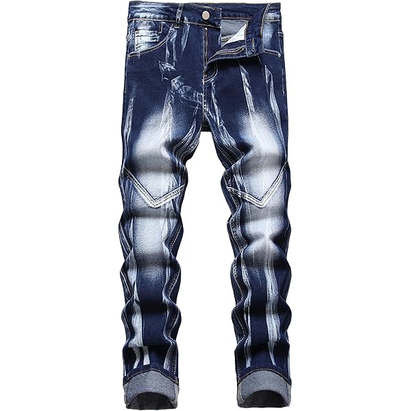 Generic Heren Ripped Distressed, Jeans Voor Heren Stretch Slim Fit Denim Comfort Flex Taille Broek Stretch Regular Fit Taps Toelopende Pijpen,zwart,30 Generic Heren Ripped Distressed, Jeans Voor Heren Stretch Slim Fit Denim Comfort Flex Taille Broek Stretch Regular Fit Taps Toelopende Pijpen,zwart,30