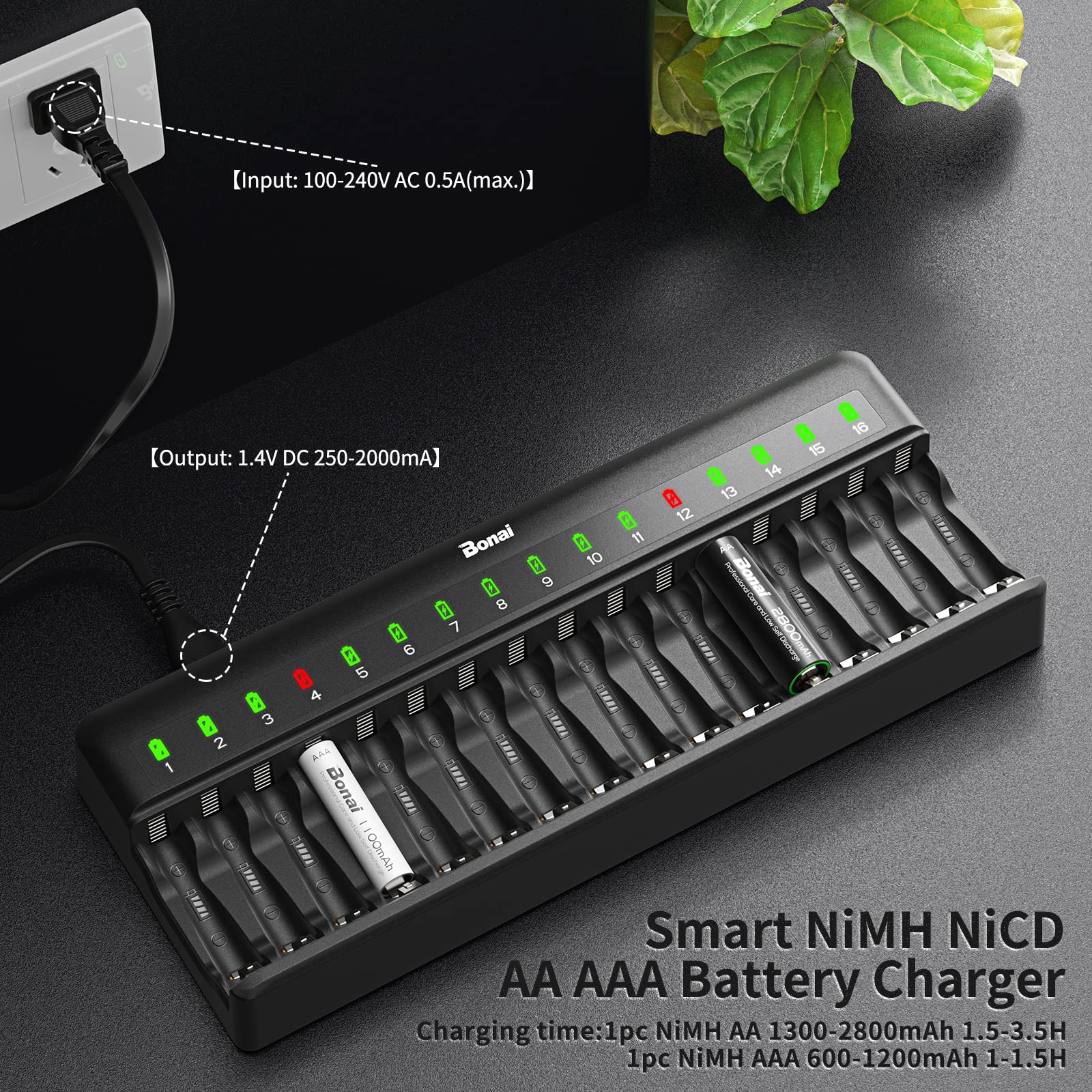 Ansmann Powerline 4 Light Professional AA, AAA Battery Charger With USB Port - View #2