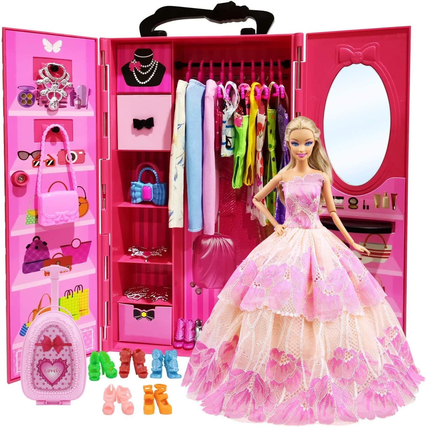 barbies wardrobe