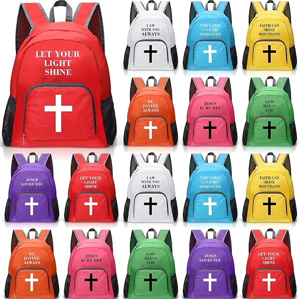 Amazon.com | Shinylin 16 Pack Christian Gifts Backpacks 17  display picture 2