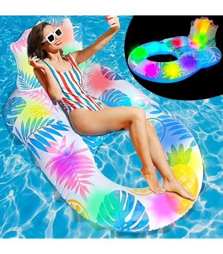 Flotador Inflable Con Sombra Y Portavasos – Silla Reclinable Para Adultos, Ideal Para Piscina Y Verano