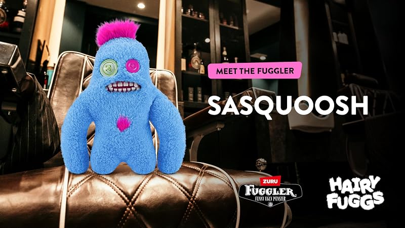 2er-Pack Hairy Fuggs 23 cm von ZURU, Lustiges Hässliches Monster, Plüschtier für Kinder und Erwachsene (Sasquoosh Tuft/Screech Beard)