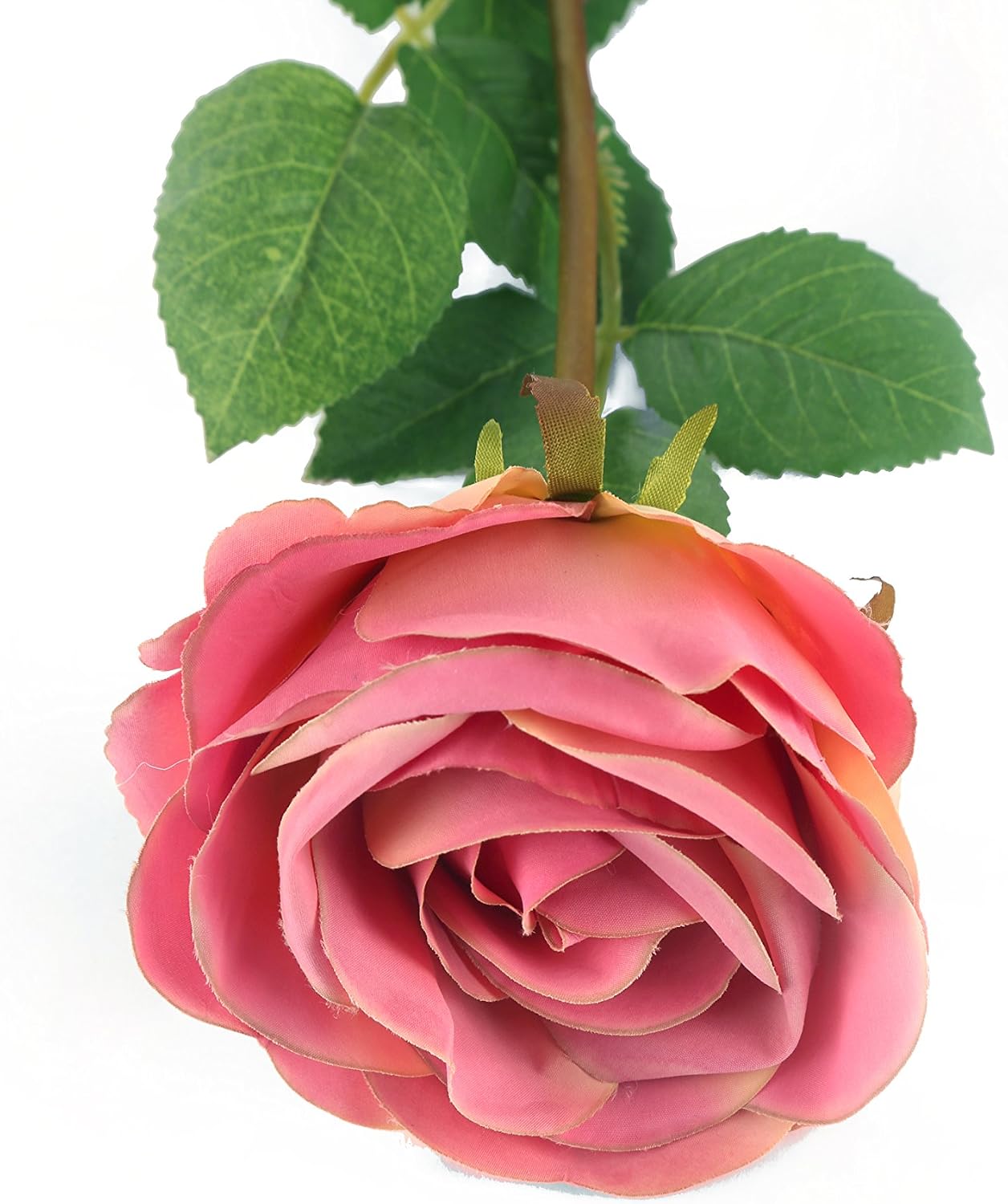 Floral Elegance Artificial 72cm Single Stem Fully Open Dusky Pink Rose Flower - Image 4