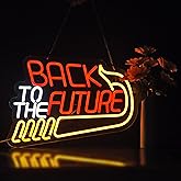 Back To The Future Neon Sign for Wall Decor Dimmable Back To The Future Sign LED Neon Light Bedroom Beer Bar Neon Light Signs(17X12inch)