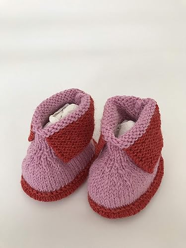 hand knitted baby booties