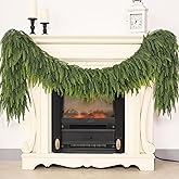 5FT Christmas Norfolk Pine Garland -1PCS, Artificial Pine Needles Garlands Faux Greenery Fake Garland for Holiday Fireplace,Table,Window,Stairs,Mante,Indoor Outdoor Decor
