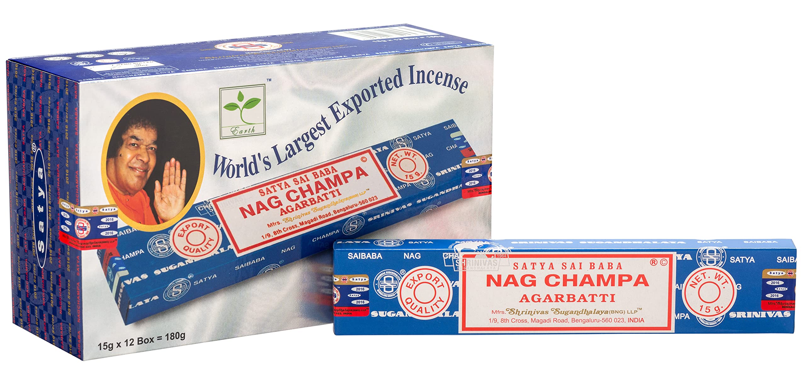 Satya Nagchampa(BNG) Incense Sticks 15gram x 12 pack for Meditation, Yoga, Relaxation, Healing and Positivity (Green Certified) By Rushant