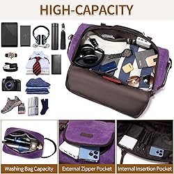 Nerlion Weekender Bag Large Overnight Bag for Men