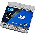 KMC Unisex – Erwachsene X9SL Ti-N X9 SL 9-Fach Kette, 114 Glieder
