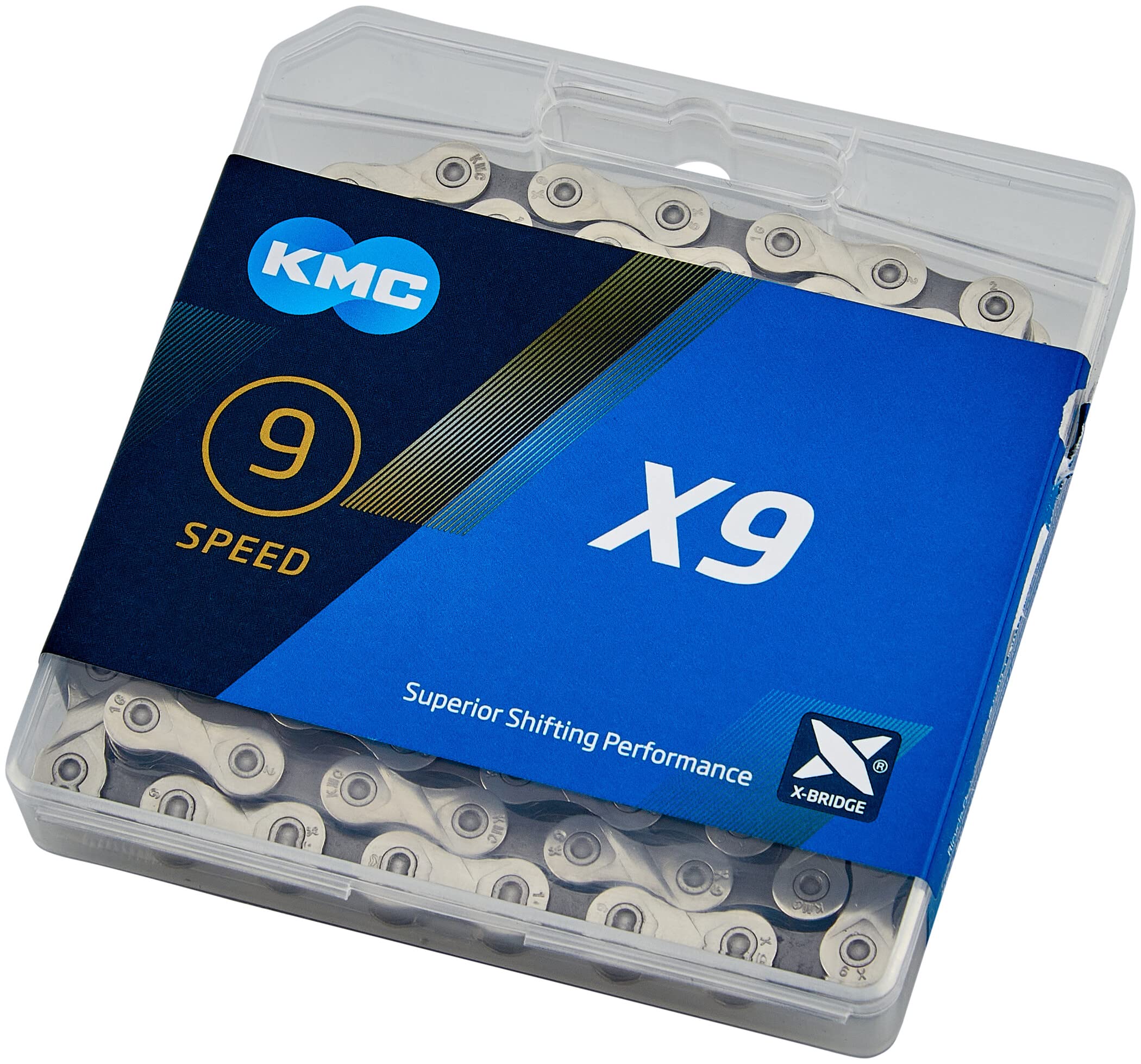 Photo 1 of KMC Unisex's X9 Chain, Silver/Grey, 114 Link